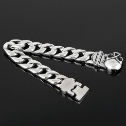 Pulseira De Titânio Masculina Com Caveira Da Moda
