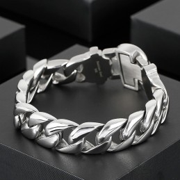 Pulseira De Titânio Masculina Com Caveira Da Moda