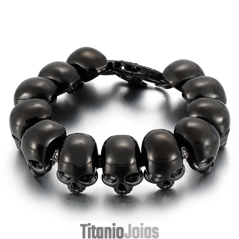 Pulseiras De Titânio Da Moda Masculina Tide Para Meninos Pulseiras De Caveira Pulseiras De Titânio Da Moda Masculina Tide Para Meninos Pulseiras De Caveira