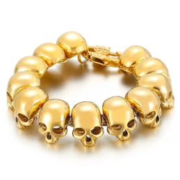 Pulseiras De Titânio Da Moda Masculina Tide Para Homens Pulseiras De Caveira