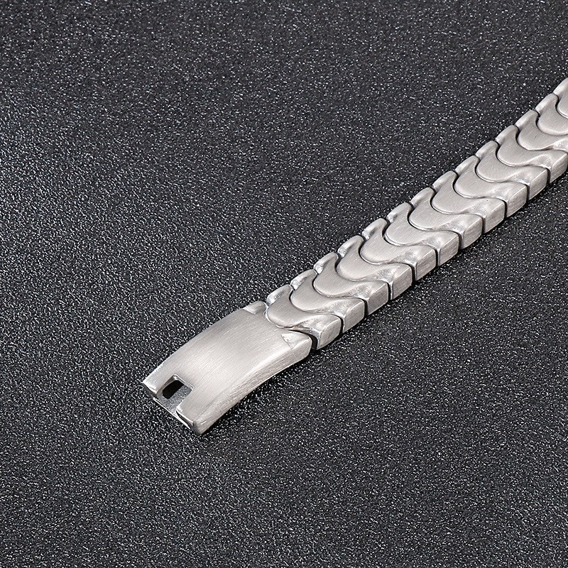 Pulseira Masculina De Titânio Da Moda Pulseira De Superfície De Areia Pulseira Masculina De Titânio Da Moda Pulseira De Superfície De Areia