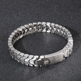 Pulseira Masculina De Titânio Da Moda Pulseira De Superfície De Areia