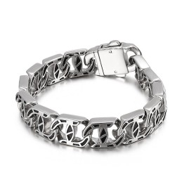 Pulseira De Titânio Com Pingente De Fundição Estilo Chique Para Homens