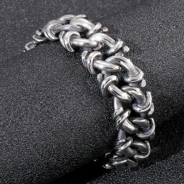 Pulseira Masculina De Titânio Exagerada, Joia De Mão