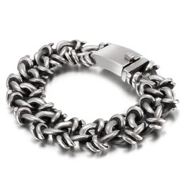 Pulseira Masculina De Titânio Exagerada, Joia De Mão
