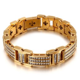 Pulseiras Masculinas De Titânio Com Diamantes