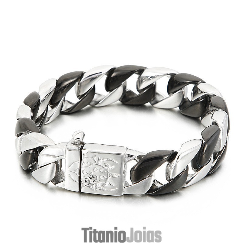 Pulseira De Titânio Preta Para Homens Pulseira De Titânio Preta Para Homens