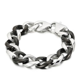 Pulseira De Titânio Preta Para Homens