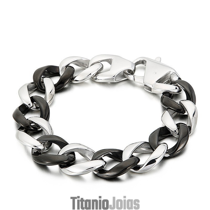 Pulseira De Titânio Preta Para Homens Pulseira De Titânio Preta Para Homens