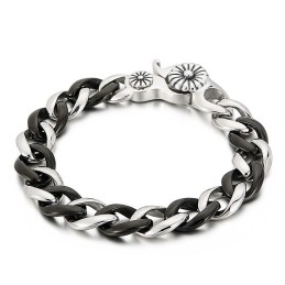 Pulseira De Titânio Preta Para Homens