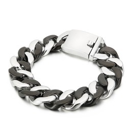 Pulseira De Titânio Preta Para Homens