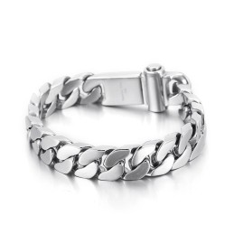 Pulseira De Titânio Estilo Chique Para Homens