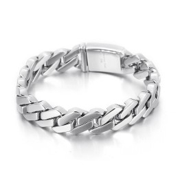 Pulseira De Titânio Estilo Chique Para Homens