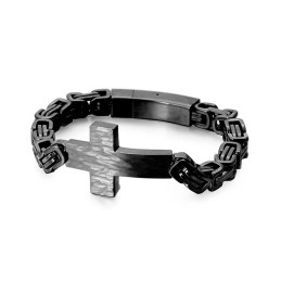 Pulseira Crucifix Bend Pulseira Masculina Corrente Imperador