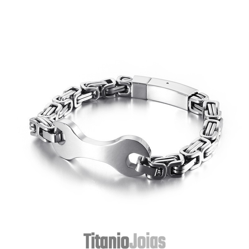 Pulseira De Corrente De Titânio Imperador Masculina Fashion Tide Pulseira De Corrente De Titânio Imperador Masculina Fashion Tide