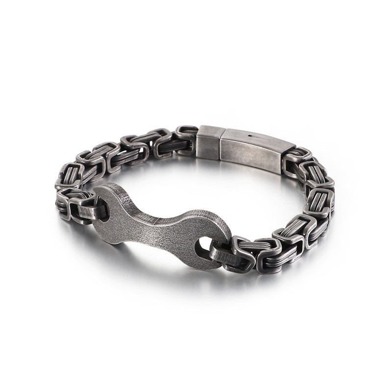 Pulseira De Corrente De Titânio Imperador Masculina Fashion Tide Pulseira De Corrente De Titânio Imperador Masculina Fashion Tide