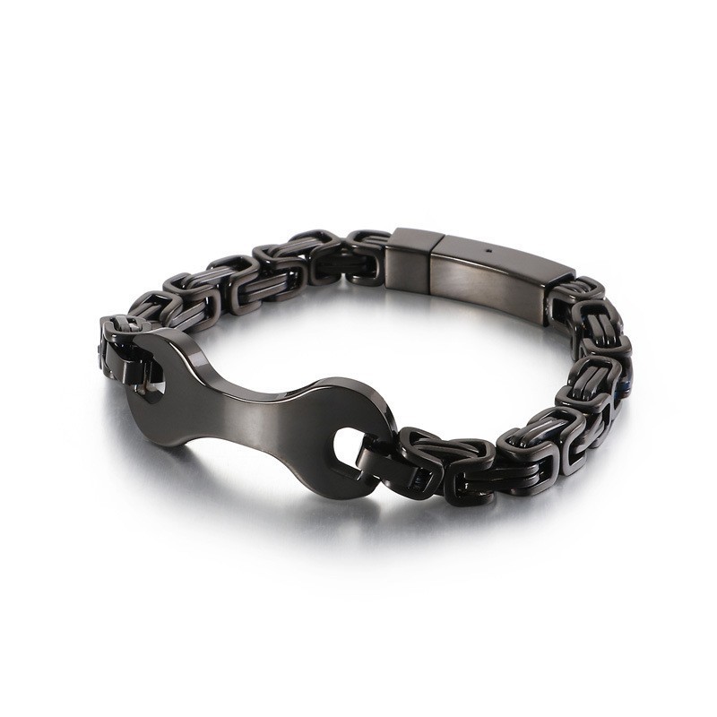 Pulseira De Corrente De Titânio Imperador Masculina Fashion Tide Pulseira De Corrente De Titânio Imperador Masculina Fashion Tide