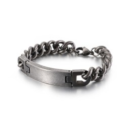 Pulseira De Titânio Masculina Fashion Bend