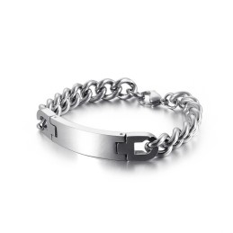Pulseira De Titânio Masculina Da Marca Fashion Bend