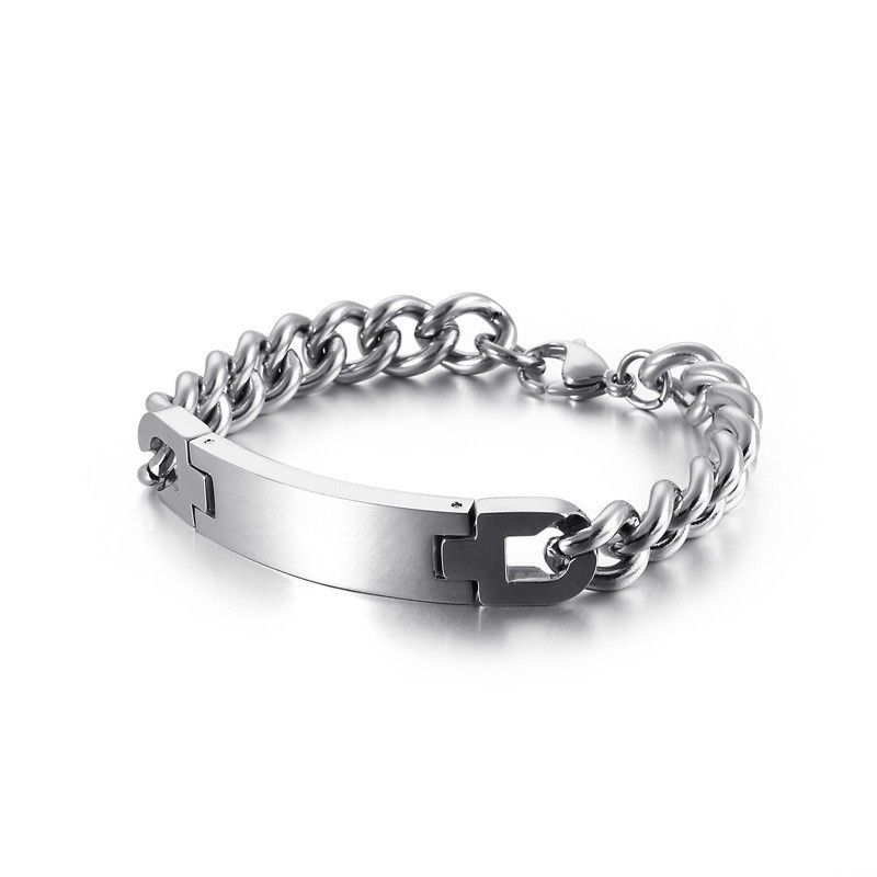 Pulseira De Titânio Masculina Da Marca Fashion Bend Pulseira De Titânio Masculina Da Marca Fashion Bend