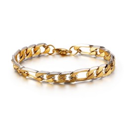Pulseira De Corrente Lateral De Titânio Pulseiras Masculinas