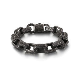 Pulseira Masculina New Chic Com Padrão De Titânio Tide