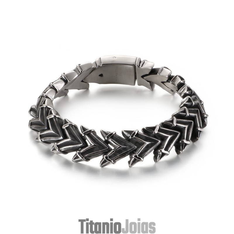 Pulseira Masculina De Titânio Cool Exaggerated Chic Pulseira Masculina De Titânio Cool Exaggerated Chic