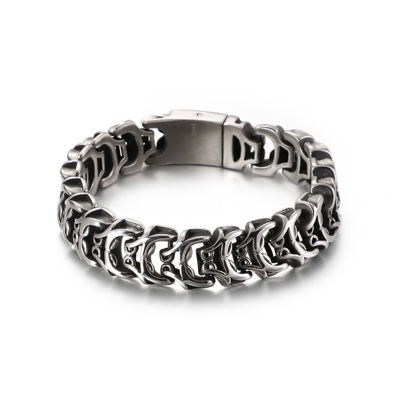 Pulseira De Titânio Chique E Exagerada Para Homens Pulseira De Titânio Chique E Exagerada Para Homens