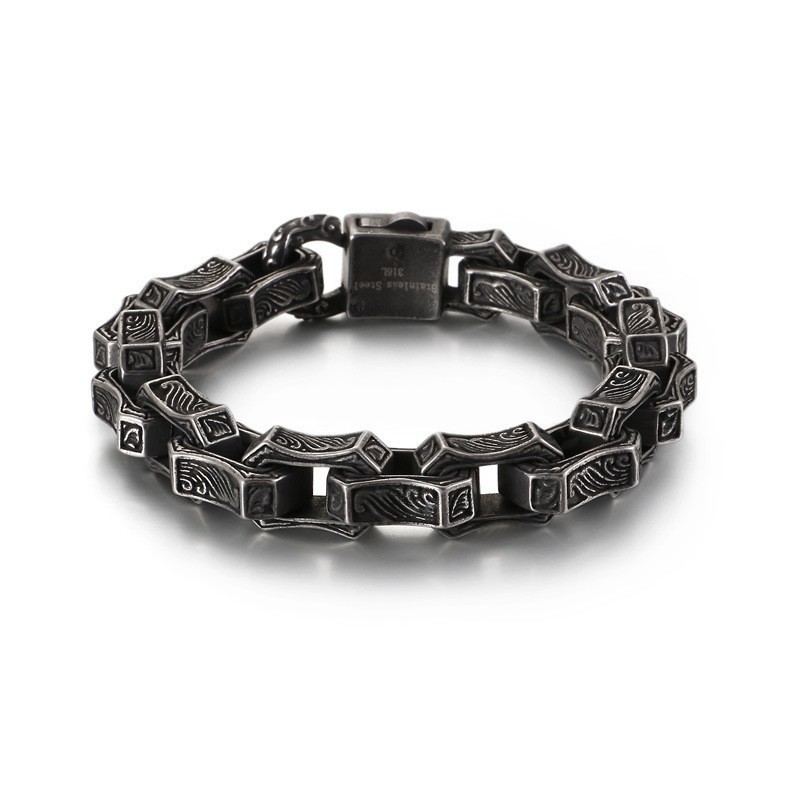 Pulseira De Titânio Masculina New Chic Pulseira De Titânio Masculina New Chic