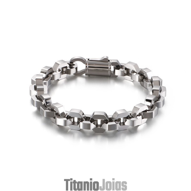 Pulseira Da Moda Geométrica Masculina Titânio Acessórios Maré Pulseira Da Moda Geométrica Masculina Titânio Acessórios Maré