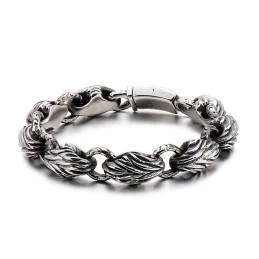 Versão Da Pulseira Masculina De Folha De Titânio Tide