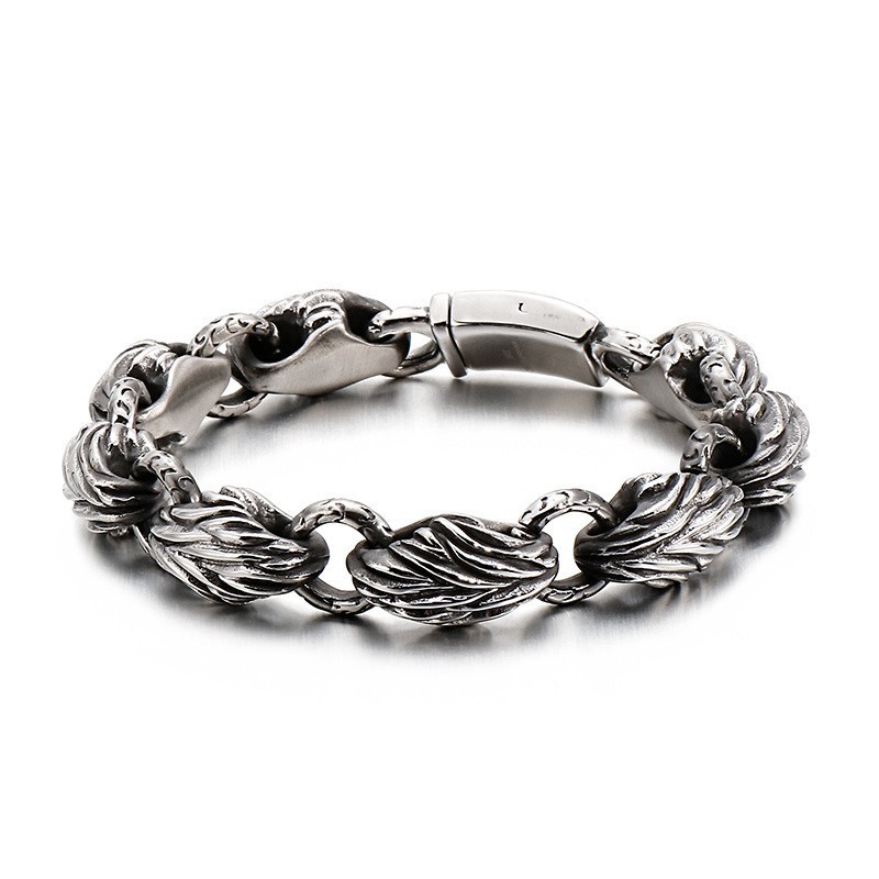Versão Da Pulseira Masculina De Folha De Titânio Tide Versão Da Pulseira Masculina De Folha De Titânio Tide