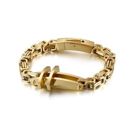 Novas Pulseiras Masculinas De Titânio Pulseiras Clássicas Cruzadas
