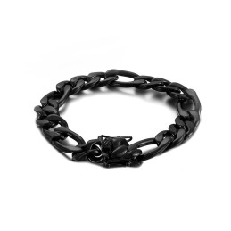 Pulseira De Titânio Preta Da Moda Para Homens