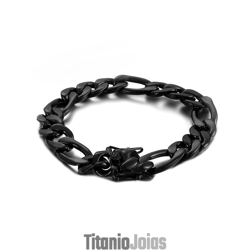 Pulseira De Titânio Preta Da Moda Para Homens Pulseira De Titânio Preta Da Moda Para Homens