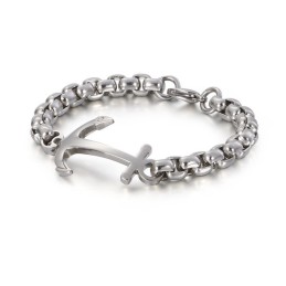 Pulseira De Titânio Com Âncora De Barco Da Moda À Venda