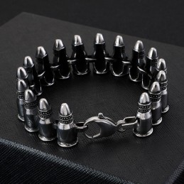Pulseiras De Bala Masculinas Com Acessórios De Rock Gótico Chique