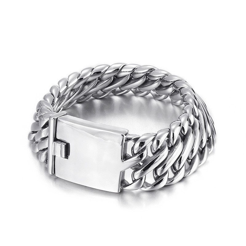 Pulseira De Titânio Masculina Estilosa E Estilosa De Hip Hop E Rock Pulseira De Titânio Masculina Estilosa E Estilosa De Hip Hop E Rock