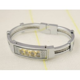 Pulseiras Masculinas De Titânio E Diamante