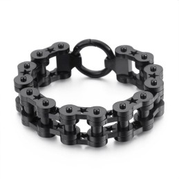 Pulseira Masculina De Titânio Com Estrela À Venda