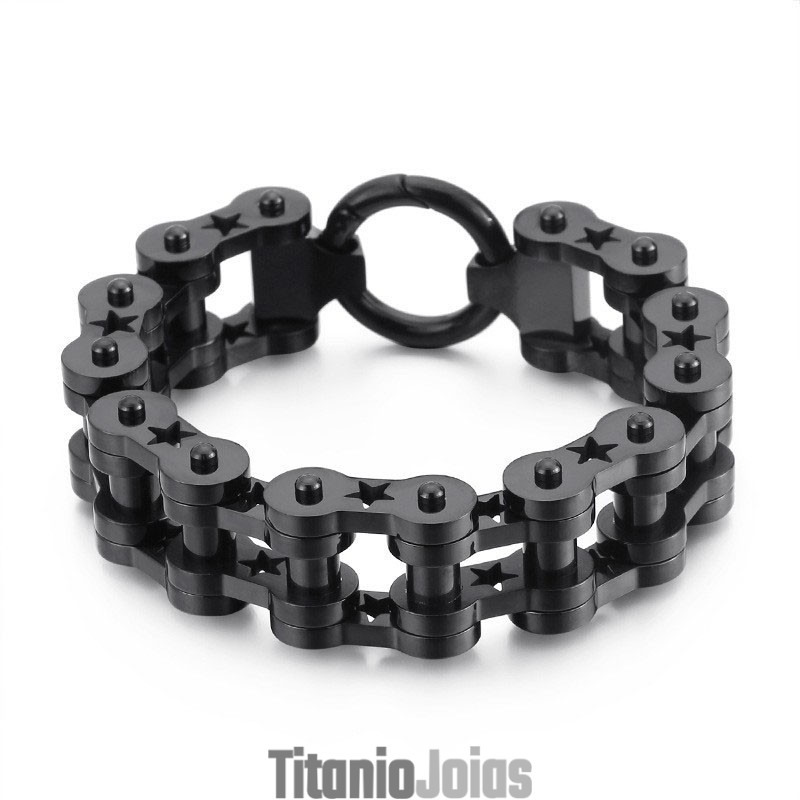 Pulseira Masculina De Titânio Com Estrela À Venda Pulseira Masculina De Titânio Com Estrela À Venda