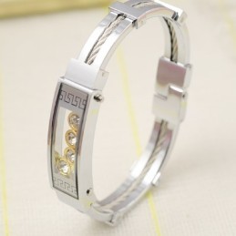 Pulseiras Masculinas De Titânio E Diamante