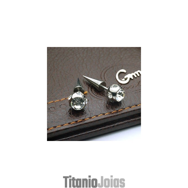 Brincos De Diamante De Titânio Perfurados Brincos De Diamante De Titânio Perfurados