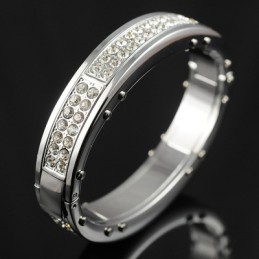 Pulseiras Masculinas De Titânio E Diamante