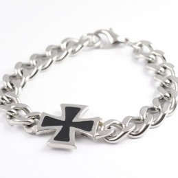 Pulseiras Masculinas De Titânio Com Cruz