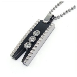 Colar Com Pingente De Diamante De Titânio Para Presente Da Moda