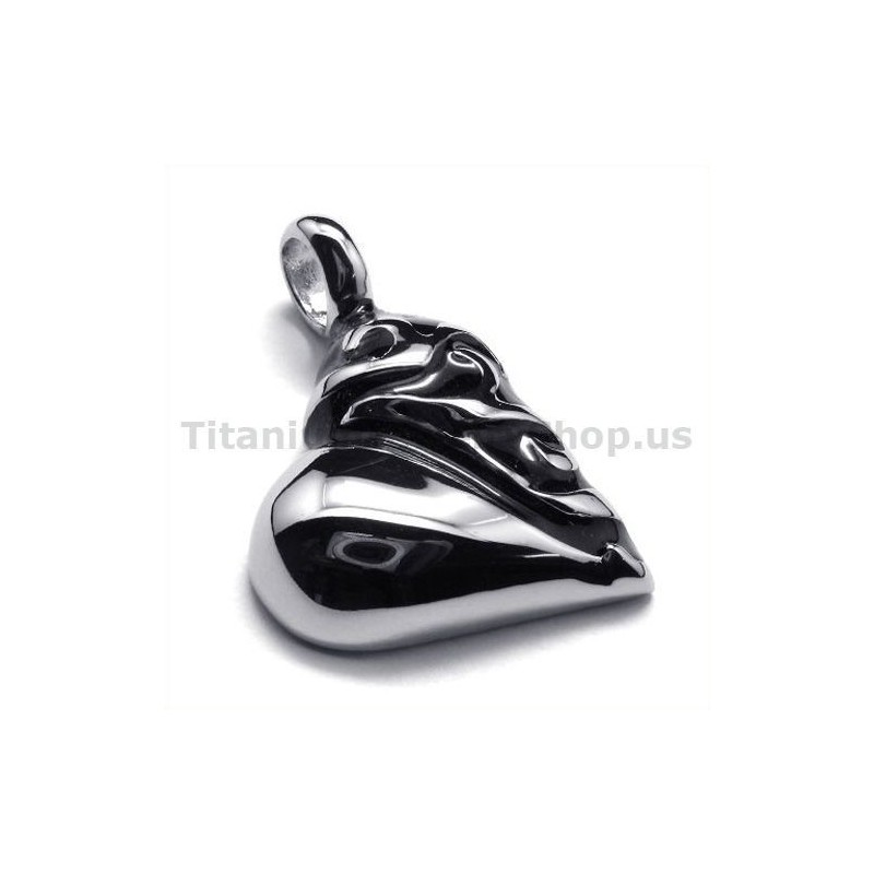 Pingente De Coração De Titânio Puro - Corrente Grátis Pingente De Coração De Titânio Puro - Corrente Grátis