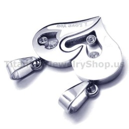 Pingentes De Titânio Com Correntes Sem Diamantes