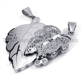Pingentes Love You Titanium Lovers Com Correntes Sem Diamantes