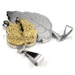 Pingentes Love You Titanium Lovers Com Correntes Sem Diamantes